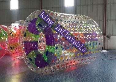 1.0mm PVC / TPU Inflatable Water Toy 2.8m Long 2.4m Diameter Transparent Water Roller