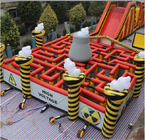 เกมกีฬาที่ทำให้พองได้เอง Outdoor Inflatable Haunted House Maze