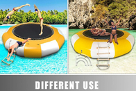 Trampoline น้ำ Inflatable Water Bouncers เช่าสันทนาการกระโดด Trampolines ลอย
