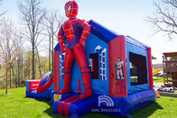 Spiderman Inflatable Bouncer House ปราสาทกระโดดกระโดดร่มกลางแจ้ง / ในร่มพร้อมสไลด์
