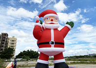 ซานตาคลอสพองคริสต์มาสตกแต่ง 20ft 26f 33ft เป่าลมขนาดใหญ่ซานต้า