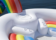 Inflatable Island Float ของเล่นน้ำสำหรับผู้ใหญ่ 6 คน Inflatable Pool Float