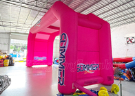 Inflatable Arches Pink bike Race เกมกีฬาทำให้พอง Start Finish Line Arch
