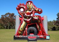 Iron Man Bouncer Inflatable Jumping Bouncy Castle บ้านตีกลับสีแดงสำหรับปาร์ตี้เด็ก