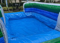 Big Kid สไลด์น้ำทำให้พองเกมกลางแจ้ง PVC Giant Double Water Slide Inflatable