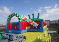 Kids Inlfatable สวนสนุกสนามเด็กเล่น Inflatable Run Chasing Race Fun City / ทนทานและปลอดภัย