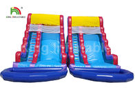 Plato PVC Double Inflatable Water Slide พร้อมสระว่ายน้ำรับประกัน 1 ปี