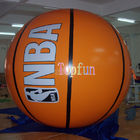 สนามเด็กเล่นบอลลูนโฆษณาทำให้พองรูปร่างบาสเกตบอลกับการพิมพ์ดิจิตอล