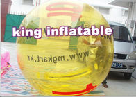 ที่กำหนดเองสีเหลืองลูกบอลน้ำทำให้พอง / พองเดินบนลูกบอลน้ำที่มีโลโก้