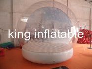 ที่กำหนดเองพีวีซีที่ชัดเจนบอลลูนฟองพองลูกโลกหิมะเต็นท์ที่มีฐาน Airtight
