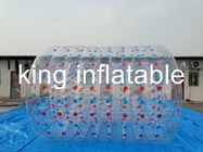 1.0mm PVC / TPU Inflatable ทรงกระบอก Roller ใสน้ำของเล่นสำหรับสวนน้ำ