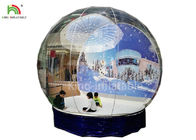 ลูกบอลหิมะเป่าลมขนาดมนุษย์ใส 0.8 มม. พีวีซีลูกโลกถ่ายภาพ EN14960 สำหรับถ่ายภาพ / โฆษณา