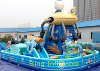 ผ้าใบกันน้ำ PVC 20m คูณ 10m Inflatale Jumping Castle พร้อมสไลด์
