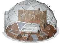 เต็นท์โดม Geodesic กลางแจ้งโปร่งใส 4 เมตร Bubble Camping Tent พร้อมมุมมองของดาวท่อเหล็ก