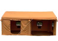0.65mm PVC Airtight Desert แคมป์ปิ้ง Cube Cabin เต็นท์กิจกรรมทำให้พอง
