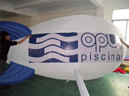 Phthalate Free Inflatable Advertising ผลิตภัณฑ์ White Helium Inflatable Airship