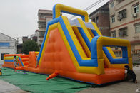 12m * 3.5m Custom Blow Up Running Obstacle Course สำหรับกิจกรรมกลางแจ้ง