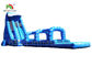 Blue Single Lane Outdoor Inflatable Water Slide For Adult Customized 15 * 5m EN71