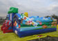 Commercial Inflatable Amusement Park / Zoo Jumping Castle 7x7m 0.55mm PVC Tarpaulin