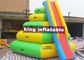 Colorful Inflatable Water Parks Combo Water Tower Slide And Iceberg , Climb N Slide