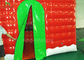 Red Inflatable Christmas House For Festival Decoration One Year Warranty