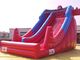 Red Color PVC Inflatable Water Slide With Pool In Front Of / Spiderman Slides For kids