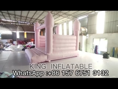 Pink Bouncy Castle งานแต่งงาน Bpuncer กระโดดเป่าลม