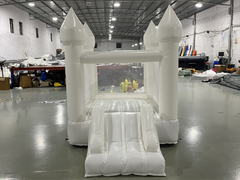 White Mini Inflatable Bouncer Outdoor Indoor Kids งานเลี้ยงวันเกิด Bouncy Castle House