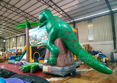 ไดโนเสาร์ Bouncy Jumping Castle Slide T-Rex บ้านตีกลับ Bouncer ทำให้พองได้