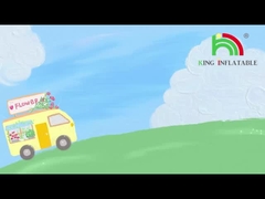 king26 สไลด์น้ําแบบอัดอัดแบบสองเลน มีสระว่ายน้ํา