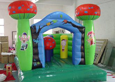 210 D Oxford Fabric Bounce Houses Commercial ชุดรูปแบบอนุบาล