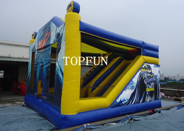 ผ้าใบกันน้ำพีวีซีเย็บคู่พองแบทแมน Bouncy House กระโดดปราสาท