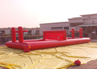 Airtight Red Tennis รูปทรงเกมกีฬาพองลมพร้อมห่วง 4 ตะกร้า