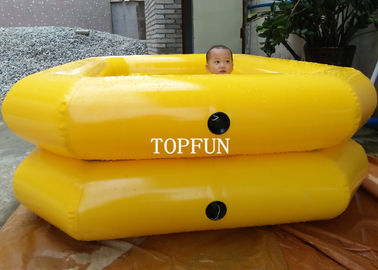 ท่อคู่ 0.65m สูงเด็กสระว่ายน้ำทำให้พองพีวีซีผ้าใบกันน้ำ