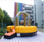 เกม PVC Carnival สีเหลือง 10 เมตร Interactive Meltdown พองสำหรับผู้ใหญ่