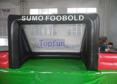 สบู่สนามฟุตบอลสนามฟุตบอลพองกลางแจ้งด้วย PVC ผ้าใบกันน้ำ
