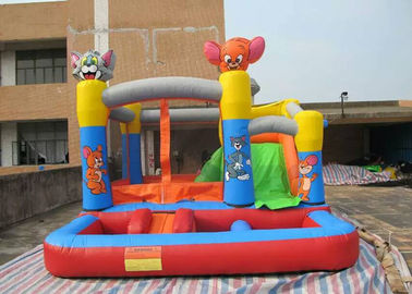 เชิงพาณิชย์บ้านเล็ก Bouncy ปราสาทกระโดดพอง 5 X 5 M OEM
