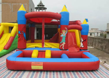 เชิงพาณิชย์บ้านเล็ก Bouncy ปราสาทกระโดดพอง 5 X 5 M OEM