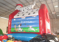 5 X 4 M น่ารักตลกเด็กบ้านตีกลับ Inflatables กับสัตว์การ์ตูน