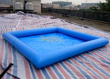 ปลอดภัย 5 * 5m สีฟ้าเด็กสระว่ายน้ำทำให้พอง, ผ้าใบกันน้ำพีวีซี 0.9 มม