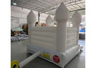 พอง Bouncer Castle งานแต่งงานสีขาว Bouncer Inflatable House สำหรับเด็ก