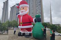 Giant Santa Claus 26Ft Inflatable Christmas Decorations Outdoor Air Blown Greeting Model For Christmas / Party / Xmas