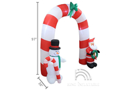 ซุ้มพองซานตาคลอส Snowman Outdoor Inflatable Advertising Christmas Decorations