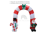 ซุ้มพองซานตาคลอส Snowman Outdoor Inflatable Advertising Christmas Decorations