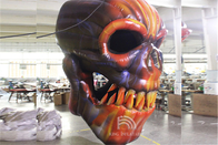 Giant Inflatable Skull ทางเข้าฮาโลวีนตกแต่ง Inflatable Devil Skeleton Skull Head สำหรับ Club Party