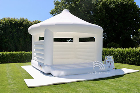 ปราสาท Bouncy สีขาวสำหรับงานแต่งงานงานหมั้น Corporate Event & Kids Birthday