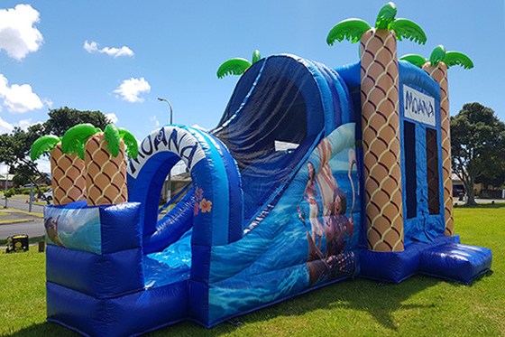 ปราสาท Bouncy Inflatable เด็กผู้ใหญ่กลางแจ้ง Jump Bounce House พร้อมสไลด์ให้เช่า