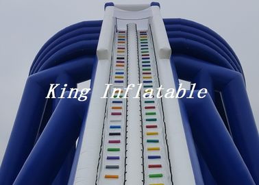 สไลเดอร์น้ำทำให้พองยักษ์ยาวสีฟ้าสูง 15 ม