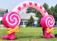 ตกแต่งงานเลี้ยงวันเกิดของเด็กสีชมพู Candy Floss Arch สำหรับเทศกาล