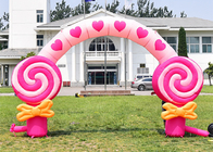 ตกแต่งงานเลี้ยงวันเกิดของเด็กสีชมพู Candy Floss Arch สำหรับเทศกาล